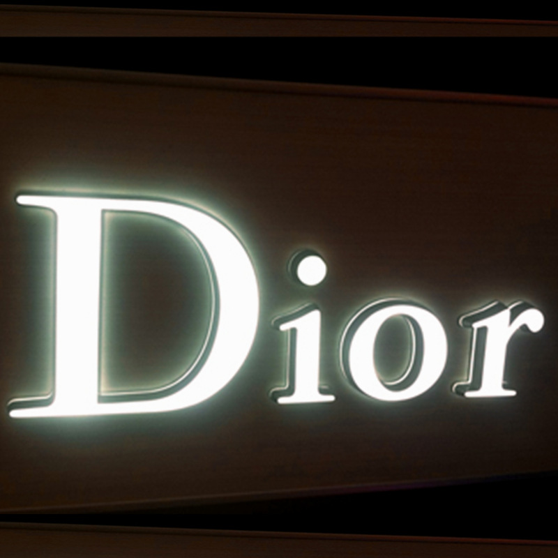 Face Lit Acrylic Light Sign
